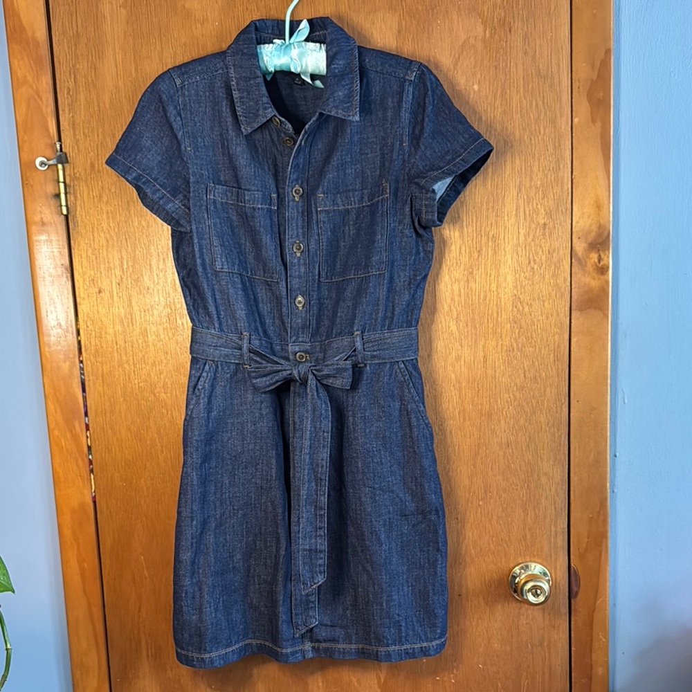 J. Crew Blue Denim Dress Sz 4